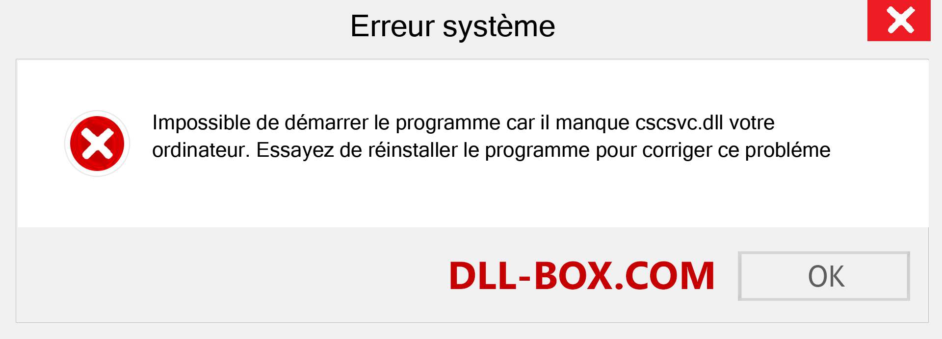 Le fichier cscsvc.dll est manquant ?. Télécharger pour Windows 7, 8, 10 - Correction de l'erreur manquante cscsvc dll sur Windows, photos, images